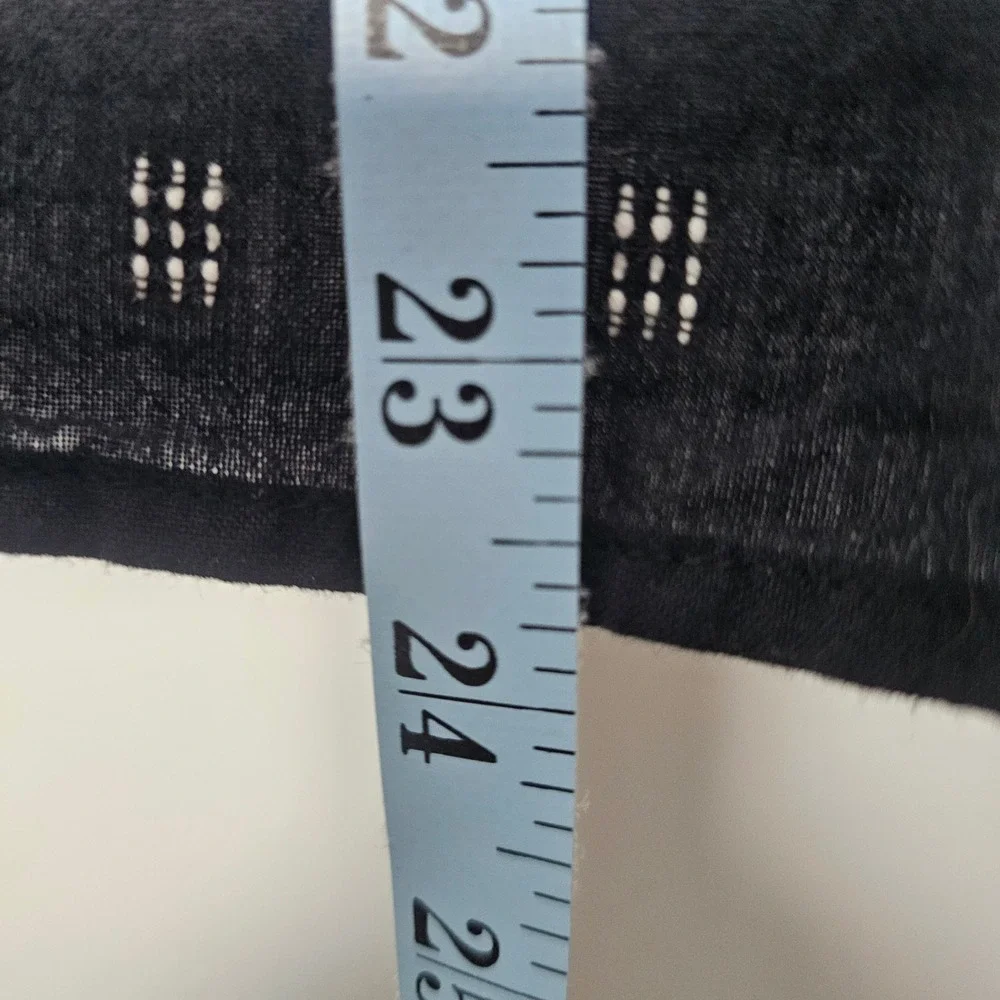 Madewell Kinston Side‎ Button Wrap Top XL Black Textured Dobby Boho